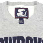 Starter - Dallas Cowboys Crew Neck Sweatshirt 1990s Large Vintage Retro Football