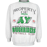 CFL (Softwear)- Saskatchewan Roughriders Sweatshirt 1993 Medium Vintage Retro Football