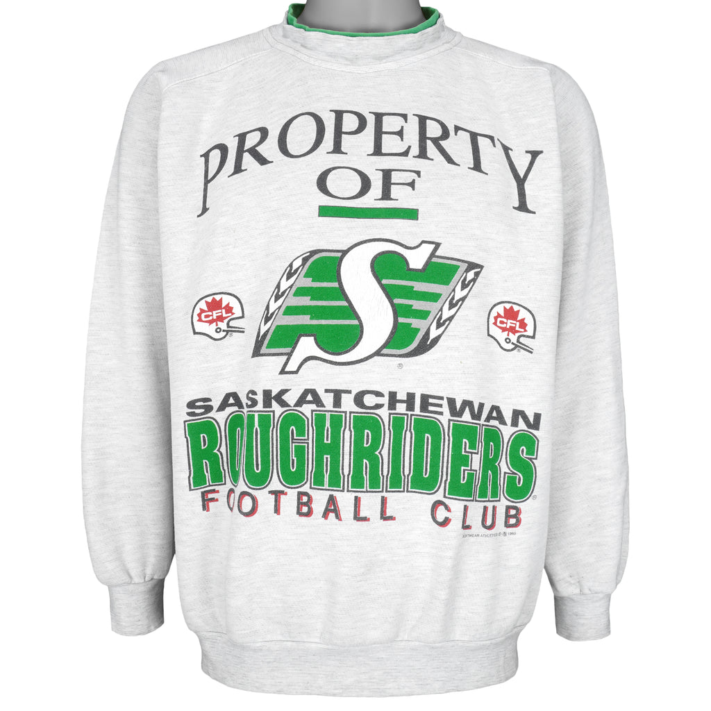 CFL (Softwear)- Saskatchewan Roughriders Sweatshirt 1993 Medium Vintage Retro Football