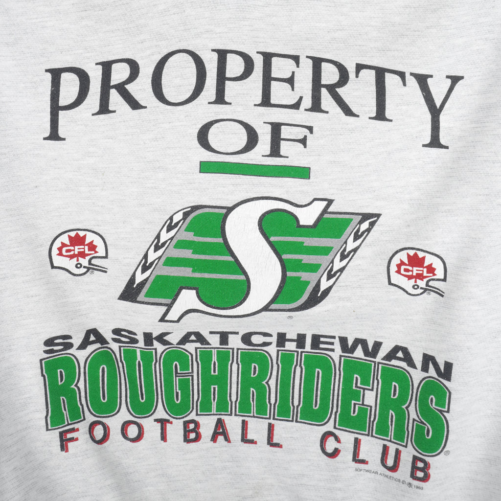 CFL (Softwear)- Saskatchewan Roughriders Sweatshirt 1993 Medium Vintage Retro Football