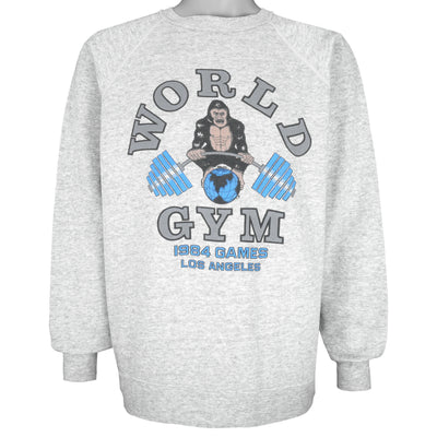 Vintage - World GYM 84 Games Los Angeles Crew Neck Sweatshirt 1984 Large