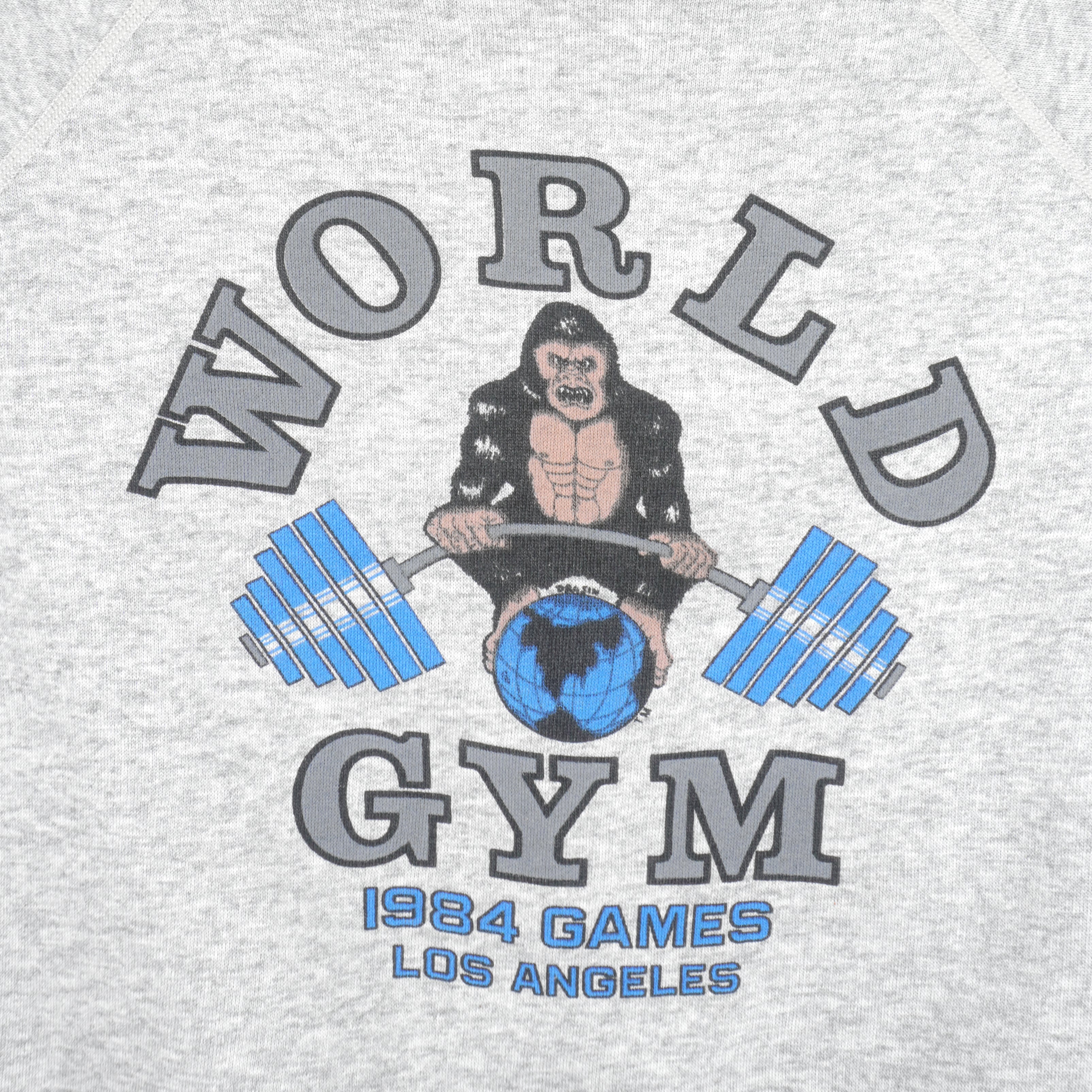 Vintage - World GYM, Los Angeles Crew Neck Sweatshirt 1984 Large Vintage Retro