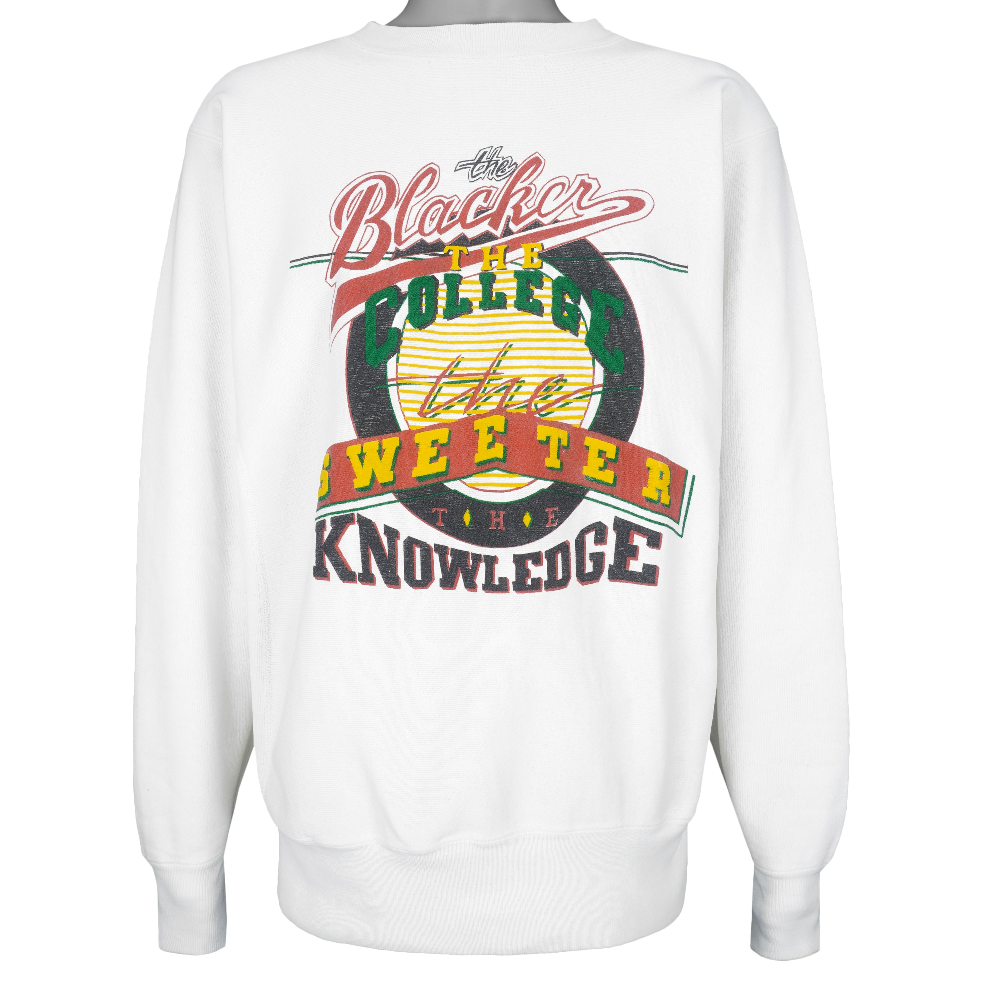 Vintage (Doyle) - The Blacker the College Sweatshirt 1990s X-Large Vintage Retro