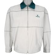 Playboy - Grey Zip-Up Jacket 1990s Medium Vintage Retro