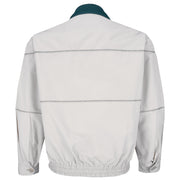 Playboy - Grey Zip-Up Jacket 1990s Medium Vintage Retro