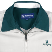 Playboy - Grey Zip-Up Jacket 1990s Medium Vintage Retro