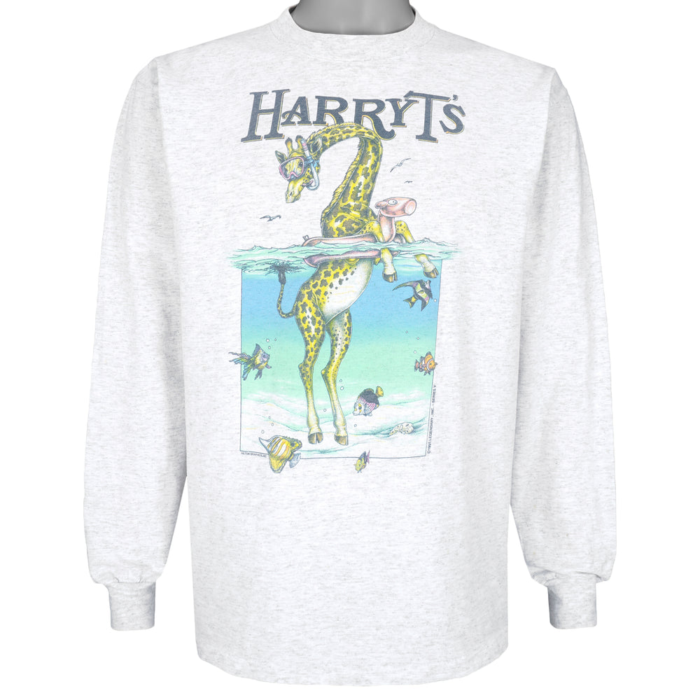Vintage - HarryTs Animal Crew Neck Sweatshirt 1991 Large Vintage Retro