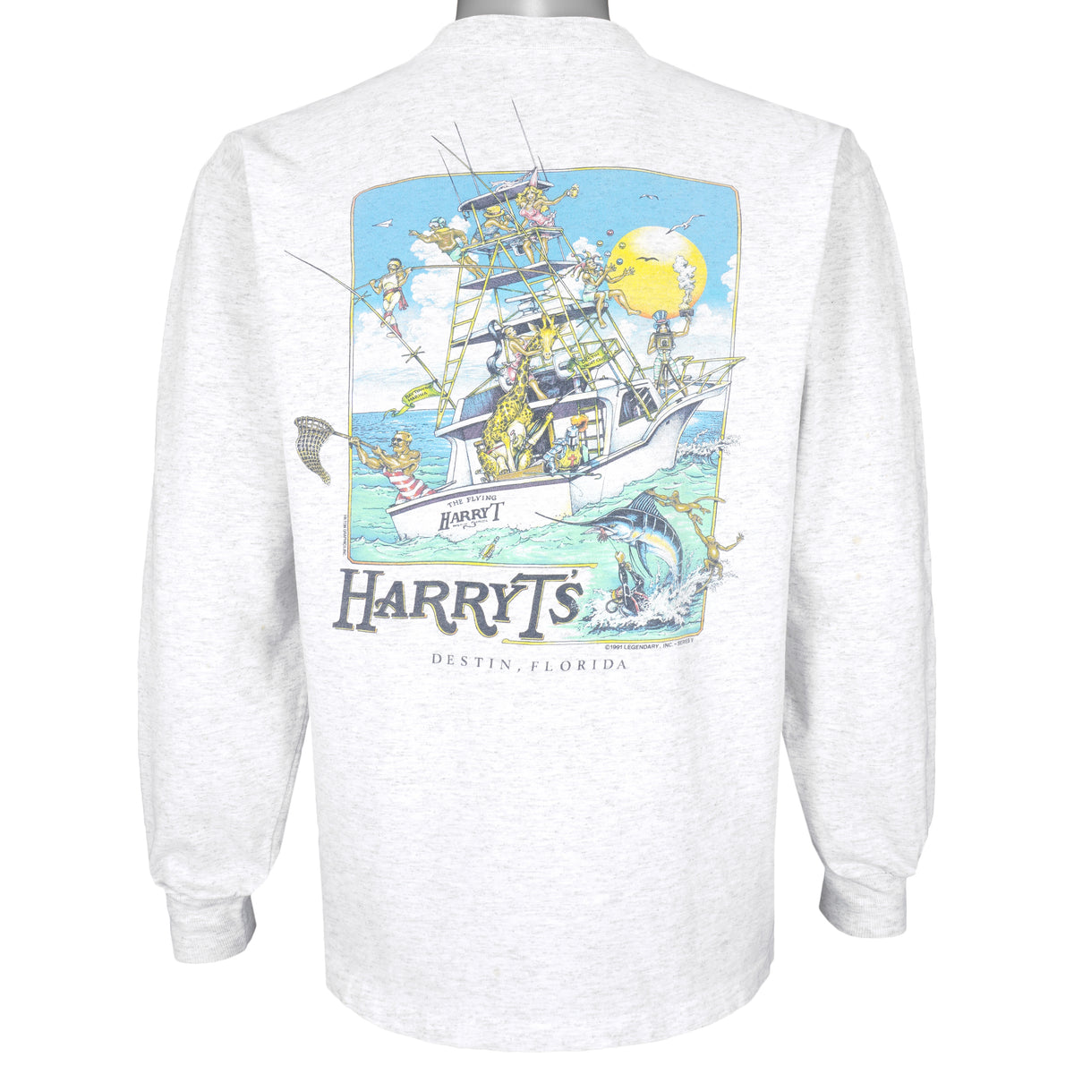 Vintage - HarryTs Animal Crew Neck Sweatshirt 1991 Large Vintage Retro