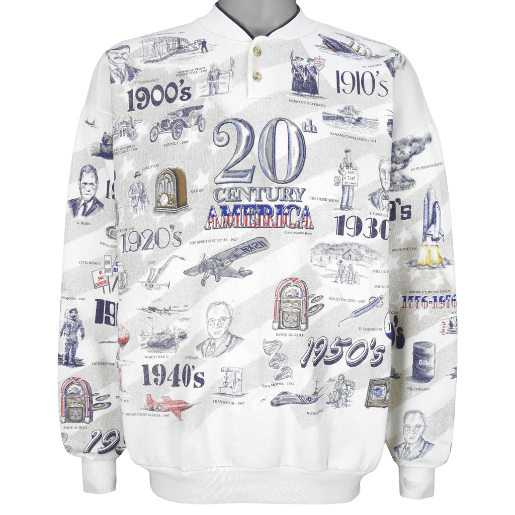 Vintage - 20th Century America Sweatshirt 1990s X-Large Vintage Retro