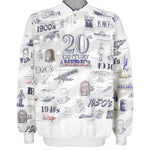 Vintage - 20th Century America History All Over Print Sweatshirt 1990s X-Large