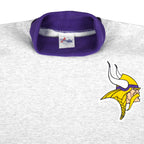 NFL (Majestic) - Minnesota Vikings Big Logo Turtleneck Sweatshirt 1990s Large Vintage Retro