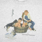 Vintage - Norman Rockwell Crew Neck Sweatshirt 1990s XX-Large Vintage Retro