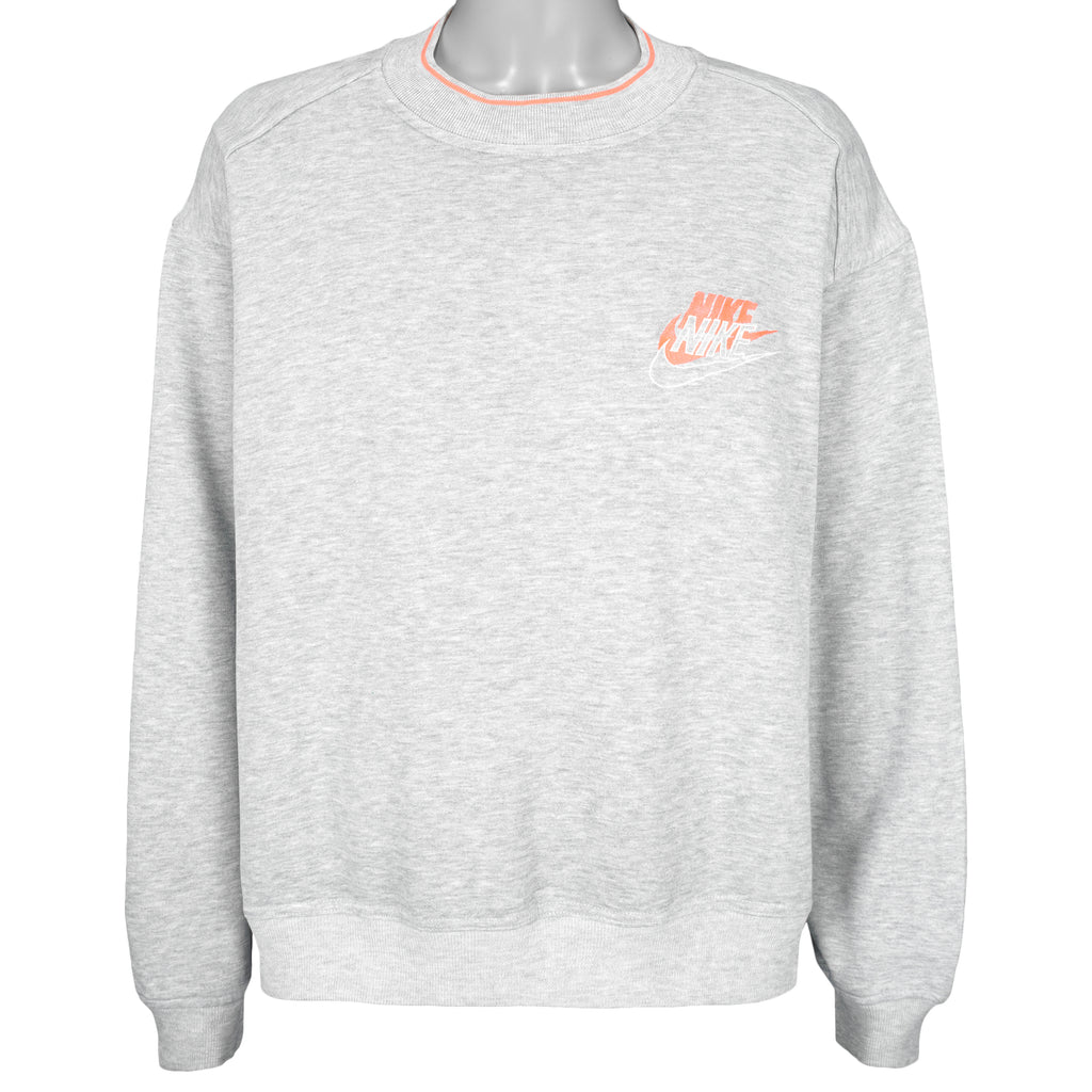 Nike - Grey Crew Neck Sweatshirt 1990s XX-Large Vintage Retro