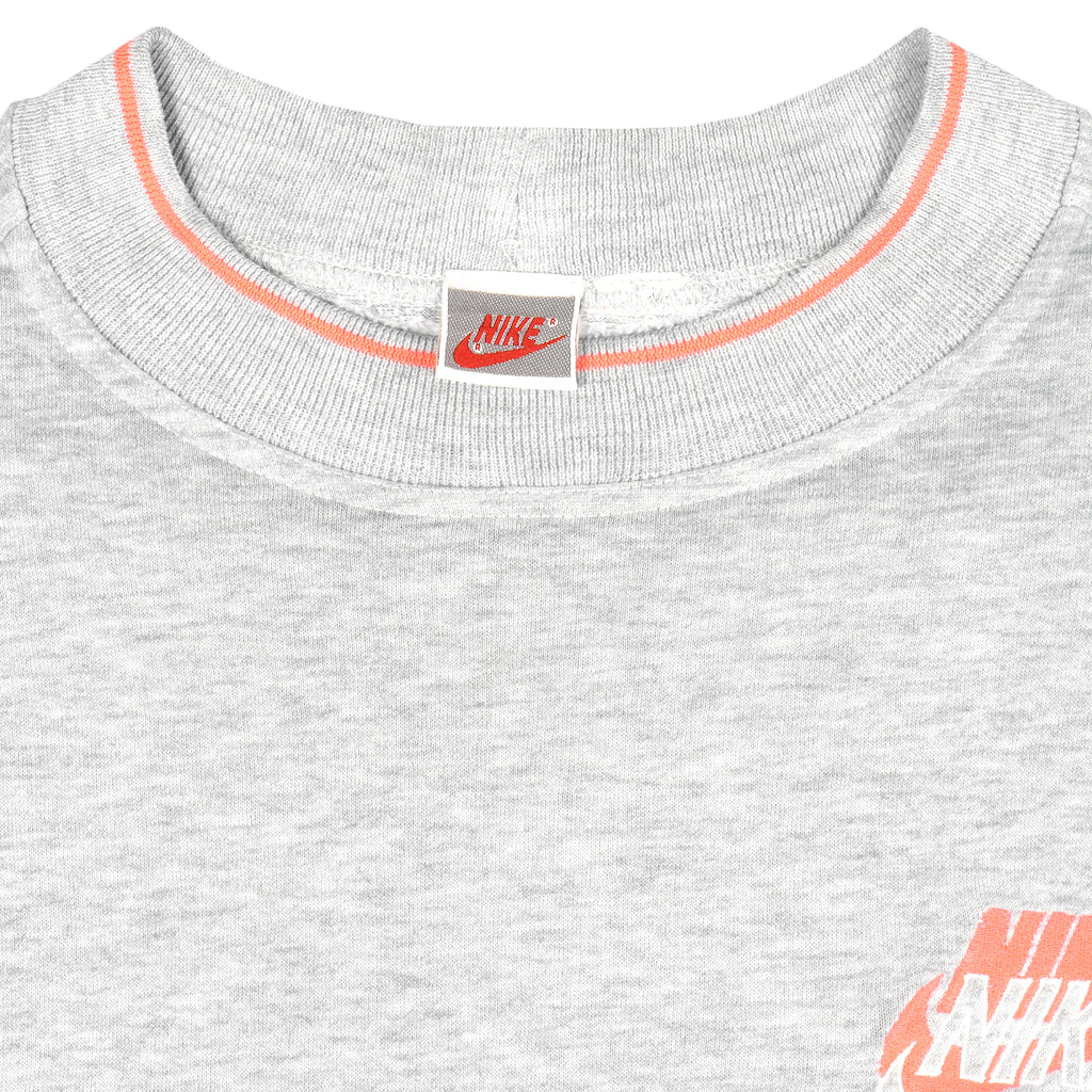 Nike - Grey Crew Neck Sweatshirt 1990s XX-Large Vintage Retro