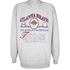 MLB (Lee) - Braves World Champions Crew Neck Sweatshirt 1995 X-Large Vintage Retro Baseball