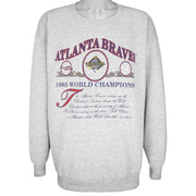 MLB (Lee) - Braves World Champions Crew Neck Sweatshirt 1995 X-Large Vintage Retro Baseball