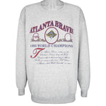 MLB (Lee) - Braves World Champions Crew Neck Sweatshirt 1995 X-Large