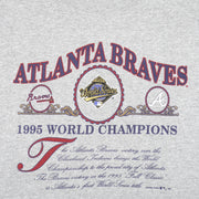 MLB (Lee) - Braves World Champions Crew Neck Sweatshirt 1995 X-Large Vintage Retro Baseball