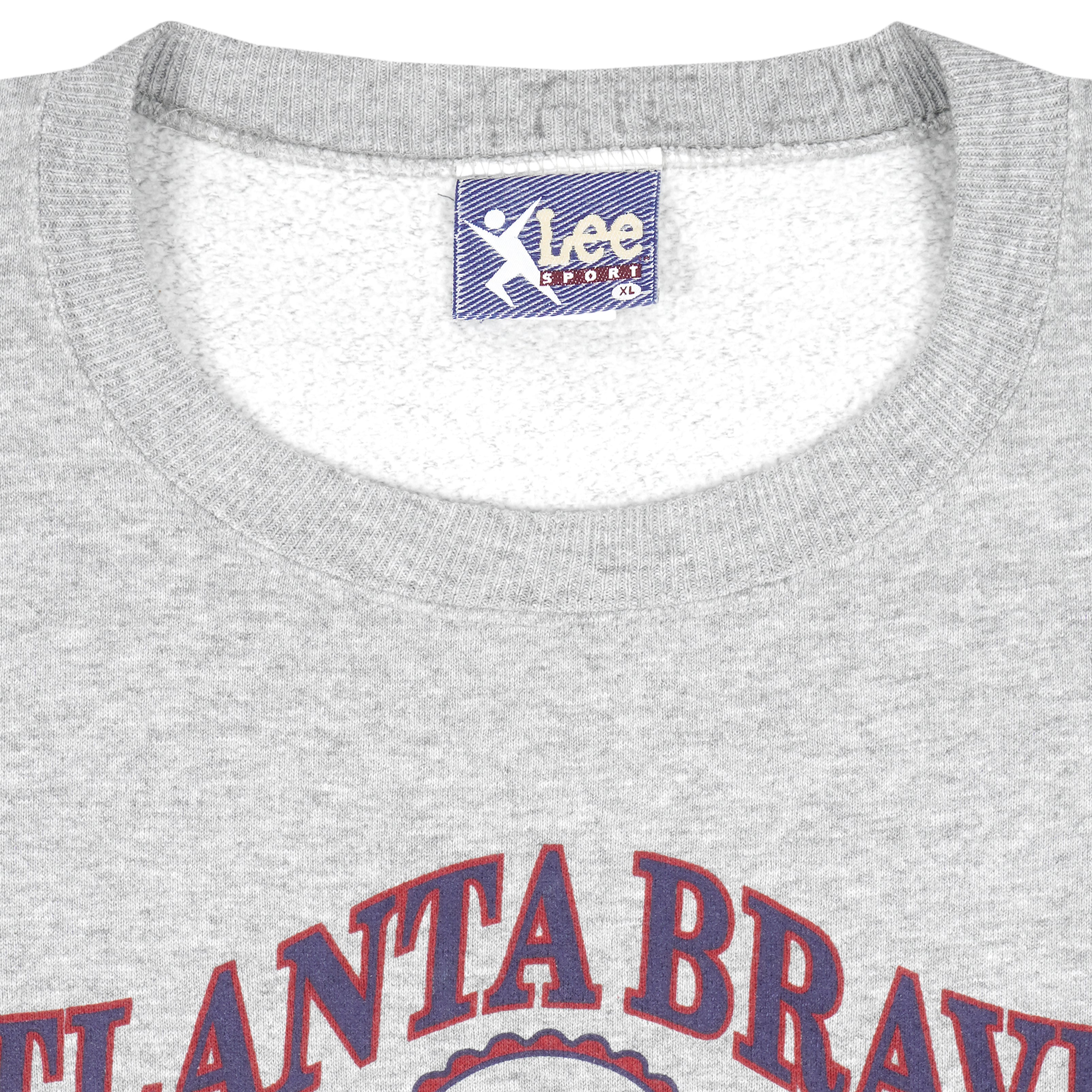 MLB (Lee) - Braves World Champions Crew Neck Sweatshirt 1995 X-Large Vintage Retro Baseball