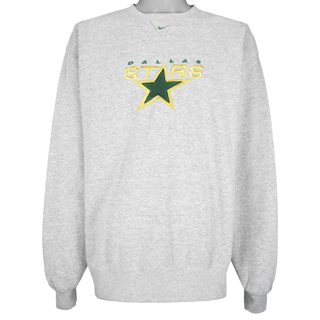 Nike - Dallas Stars Crew Neck Sweatshirt 1990s X-Large Vintage Retro Hockey