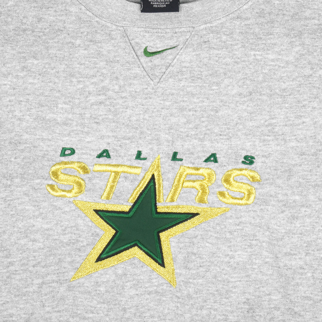 Nike - Dallas Stars Crew Neck Sweatshirt 1990s X-Large Vintage Retro Hockey