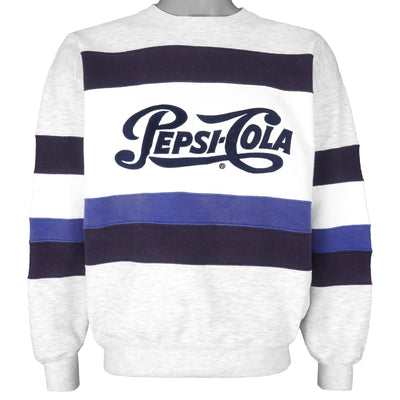 Vintage - Pepsi Cola Embroidered Crew Neck Sweatshirt 1990s Large
