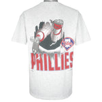 MLB (Nutmeg) - Philadelphia Phillies Breakout T-Shirt 1990s X-Large Vintage Retro Baseball