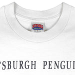NHL (Nutmeg) - Pittsburgh Penguins Champions T-Shirt 1991 Large Vintage Retro Baseball