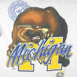 NCAA (Hanes) - Michigan Wolverines Big Logo T-Shirt 1990s X-Large Vintage Retro College