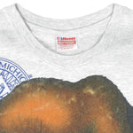 NCAA (Hanes) - Michigan Wolverines Big Logo T-Shirt 1990s X-Large Vintage Retro College