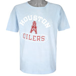 Champion - Blue Houston Oilers T-Shirt 1990s X-Large Vintage Retro Football