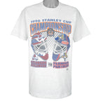 NHL - Avalanche vs Panthers, Stanley Cup Champions T-Shirt 1996 Large Vintage Retro Hockey