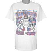 NHL - Avalanche vs Panthers, Stanley Cup Champions T-Shirt 1996 Large Vintage Retro Hockey