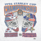 NHL - Avalanche vs Panthers, Stanley Cup Champions T-Shirt 1996 Large Vintage Retro Hockey