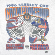 NHL - Avalanche vs Panthers, Stanley Cup Champions T-Shirt 1996 Large Vintage Retro Hockey