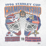 NHL - Avalanche vs Panthers, Stanley Cup Champions T-Shirt 1996 Large Vintage Retro Hockey