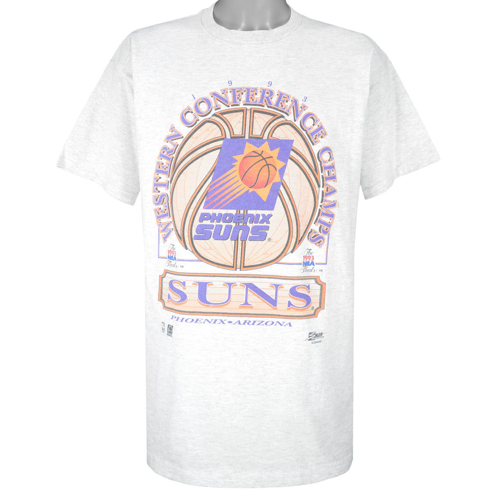 NBA (Salem) - Grey Phoenix Suns T-Shirt 1993 X-Large Vintage Retro Basketball