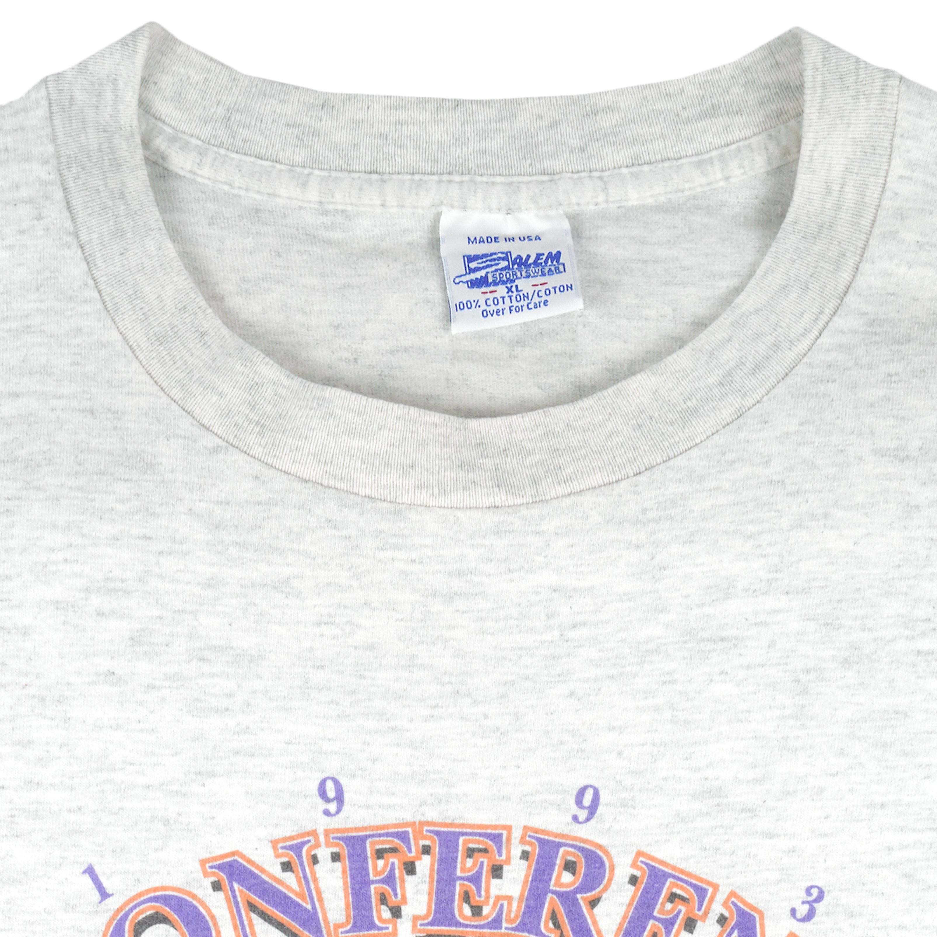 NBA (Salem) - Grey Phoenix Suns T-Shirt 1993 X-Large Vintage Retro Basketball