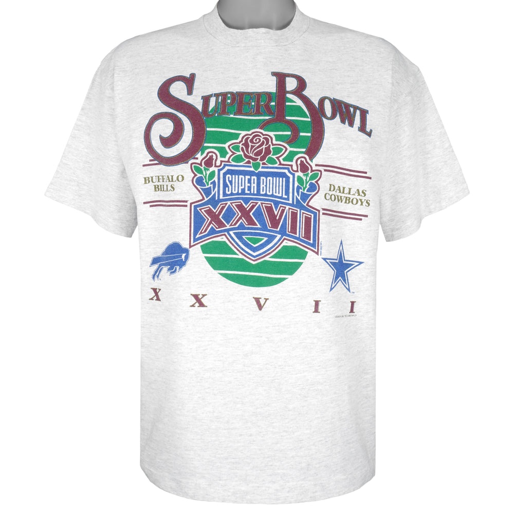 NFL - Cowboys VS Bills, Super Bowl 28th T-Shirt 1993 X-Large Vintage Retro Football