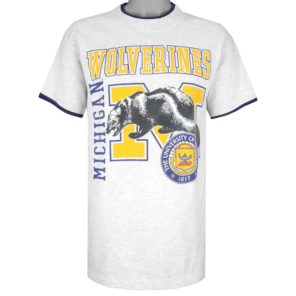 NCAA (Signal Sport) - Michigan Wolverines T-Shirt 1990s Large Vintage Retro College