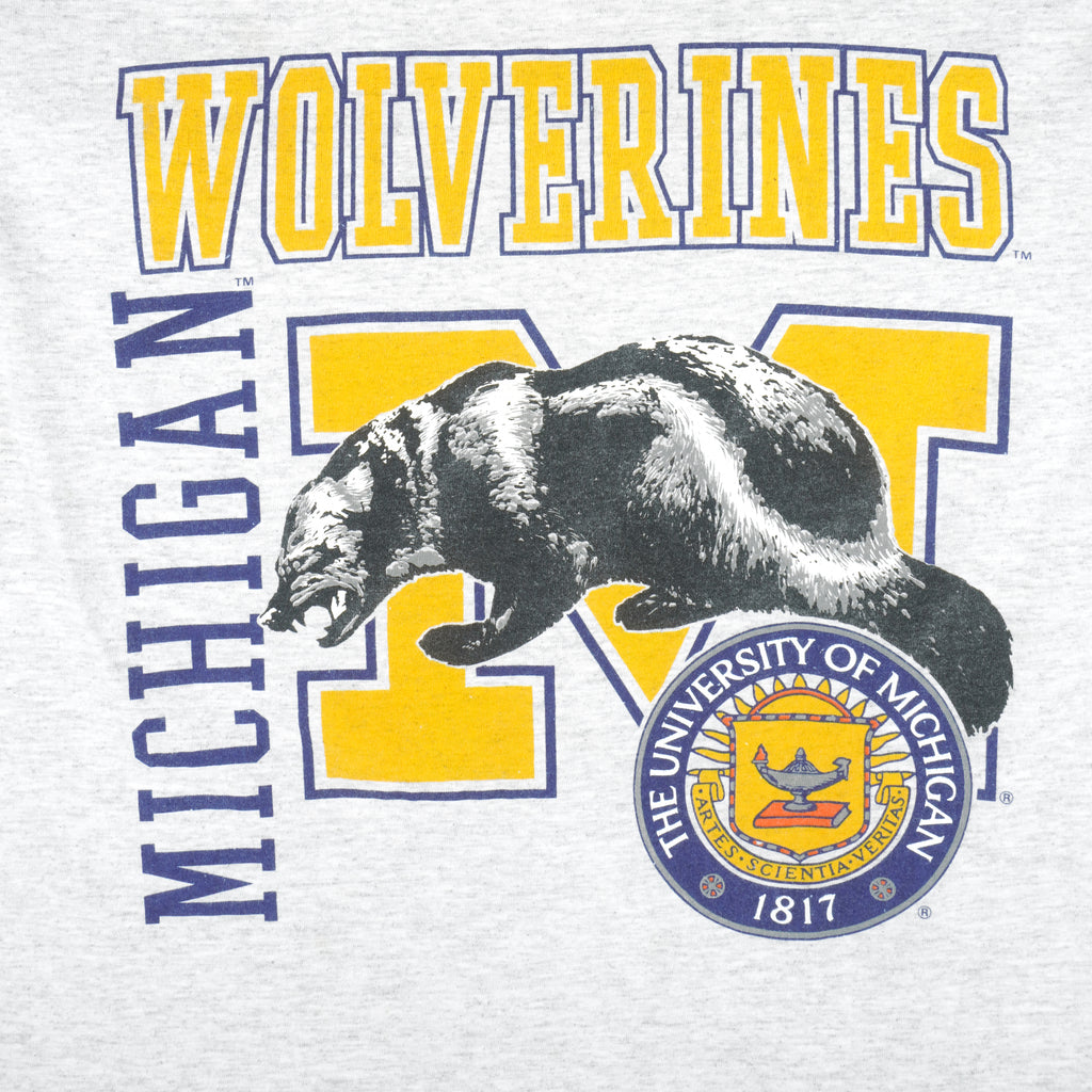 NCAA (Signal Sport) - Michigan Wolverines T-Shirt 1990s Large Vintage Retro College