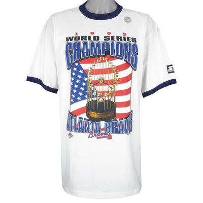 Starter - Atlanta Braves Western Division Champs T-Shirt 1995 X-Large