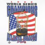 Starter - Atlanta Braves Western Division Champs T-Shirt 1995 X-Large Vintage Retro Baseball Vintage Retro Baseball