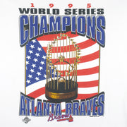 Starter - Atlanta Braves Western Division Champs T-Shirt 1995 X-Large Vintage Retro Baseball Vintage Retro Baseball