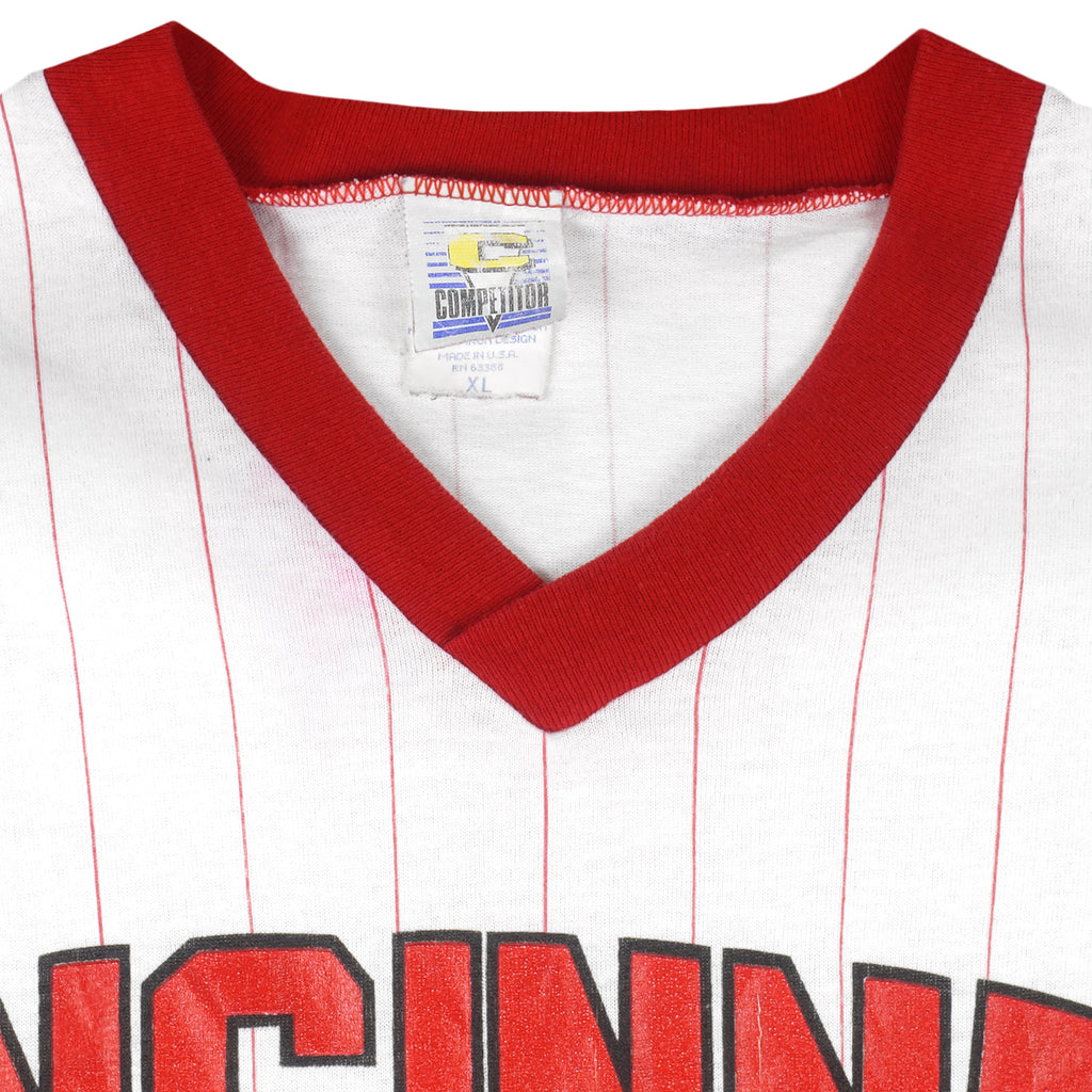 Reebok - Cincinnati Reds Big Logo T-Shirt 1988 X-Large Vintage Retro Baseball