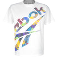 Reebok - White Big Logo T-Shirt 1990s Medium Vintage Retro