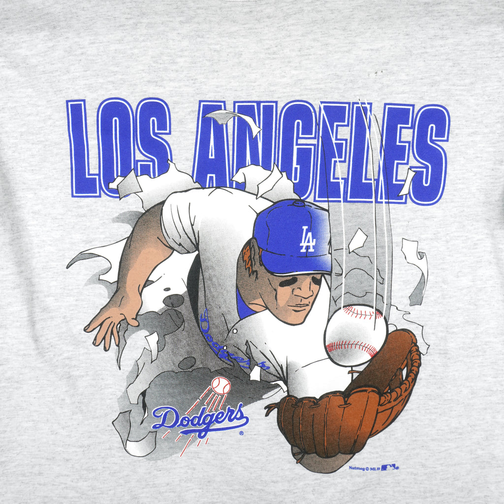 MLB (Nutmeg) - Los Angeles Dodgers Breakout T-Shirt 1990s Large