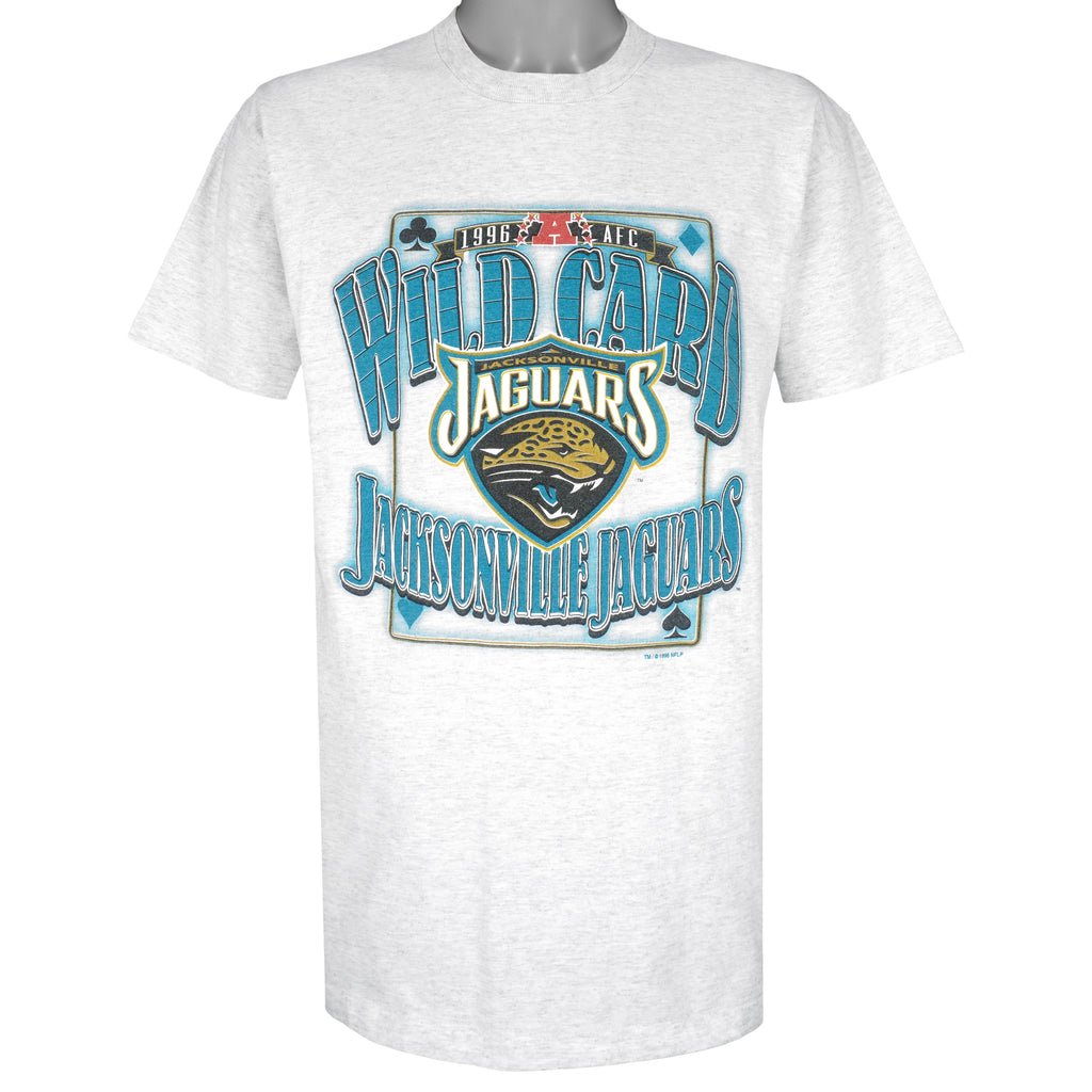 NFL (Delta) - Jacksonville Jaguars Big Logo T-Shirt 1996 Large Vintage Retro Football