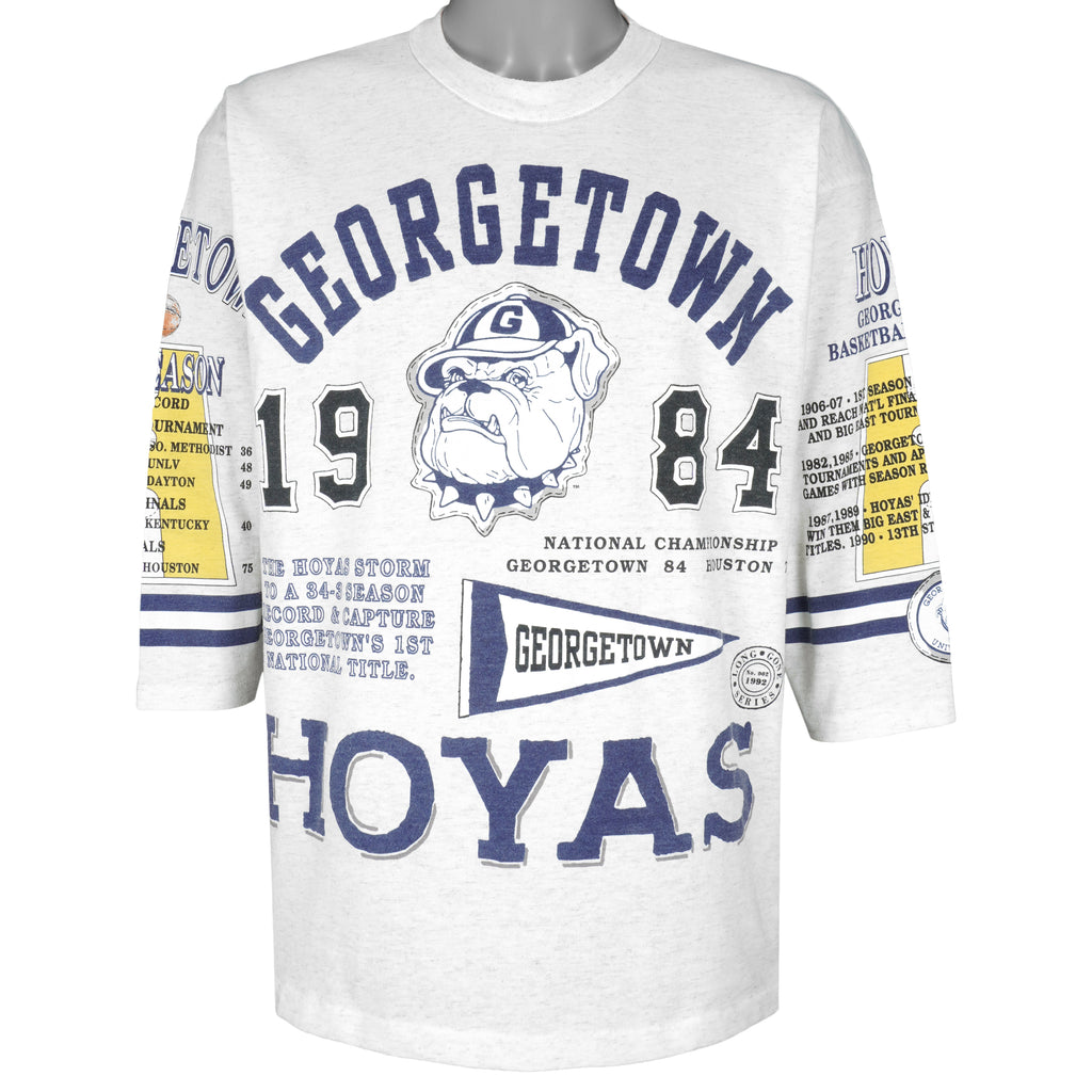 NCAA - Georgetown Hoyas Long Sleeve Shirt 1990s X-Large Vintage Retro College