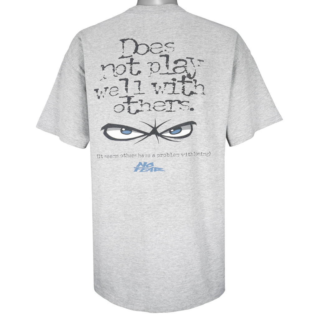 Vintage (No Fear) - Does Not Play Well With Others T-Shirt 1990s X-Large Vintage Retro